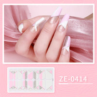 HKM-627475 Ladies Waterproof Nail Art Stickers - Love Heart Designs with Nail File