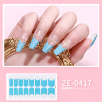 HKM-627475 Ladies Waterproof Nail Art Stickers - Love Heart Designs with Nail File