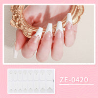 HKM-627475 Ladies Waterproof Nail Art Stickers - Love Heart Designs with Nail File