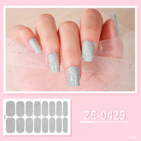 HKM-627475 Ladies Waterproof Nail Art Stickers - Love Heart Designs with Nail File