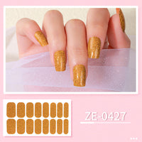 HKM-627475 Ladies Waterproof Nail Art Stickers - Love Heart Designs with Nail File