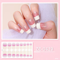 HKM-627475 Ladies Waterproof Nail Art Stickers - Love Heart Designs with Nail File