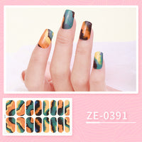 HKM-627475 Ladies Waterproof Nail Art Stickers - Love Heart Designs with Nail File