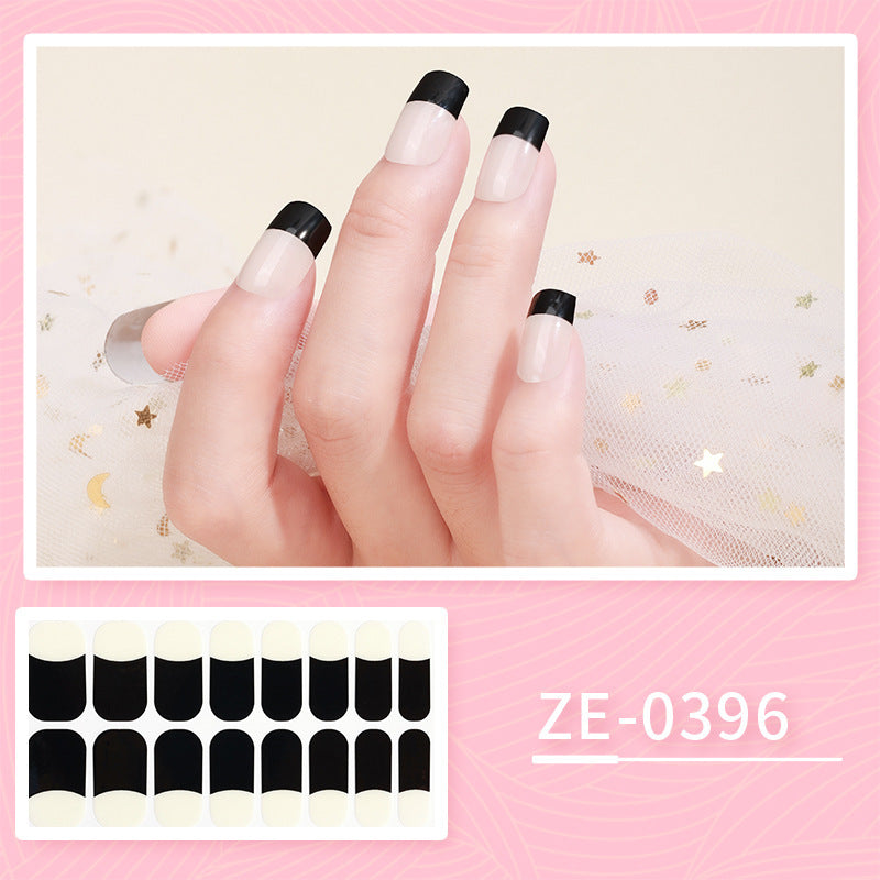 HKM-627475 Ladies Waterproof Nail Art Stickers - Love Heart Designs with Nail File