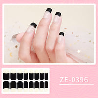 HKM-627475 Ladies Waterproof Nail Art Stickers - Love Heart Designs with Nail File