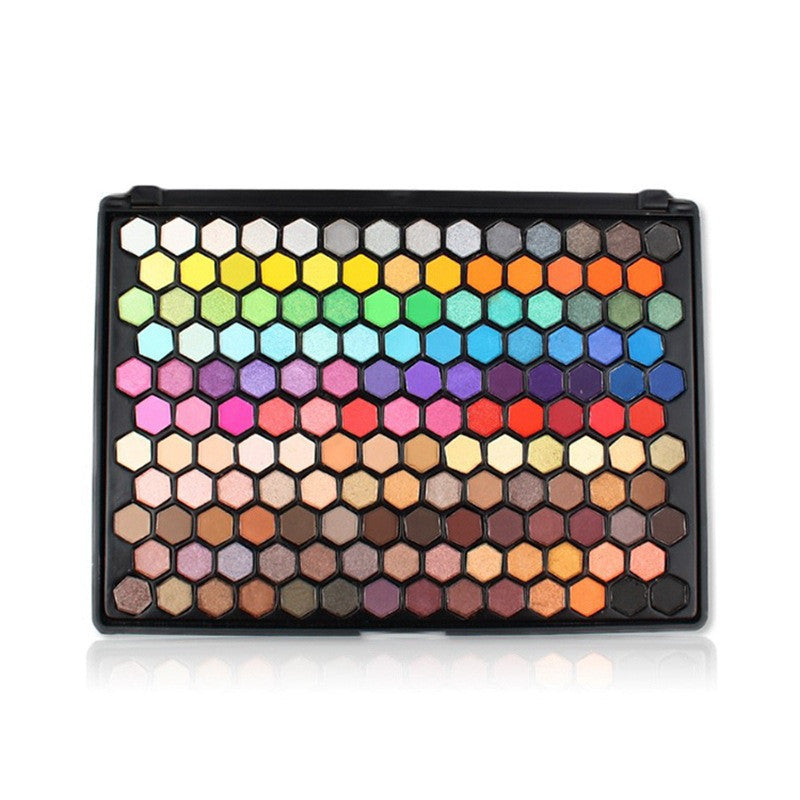 HKM-013523 149-Color Pearlescent Honeycomb Eyeshadow Palette - Solid Color Selection