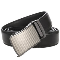 HKM-198419 Automatic Leather Belt with High-End Luxury Buckle for Men - Model LY33-222650-1