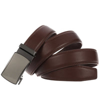 HKM-198419 Automatic Leather Belt with High-End Luxury Buckle for Men - Model LY33-222650-1