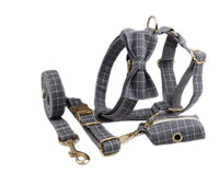 HKM-080531 Soft Fabric Velvet Pet Collar with Leash, Bow, Flower, Vest, and Poop Bag - Scalable Sizes XS to XL