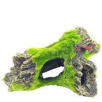 HKM-483411 Aquarium Resin Wood Decoration for Fish Tanks - Flocking Tree Holes Available
