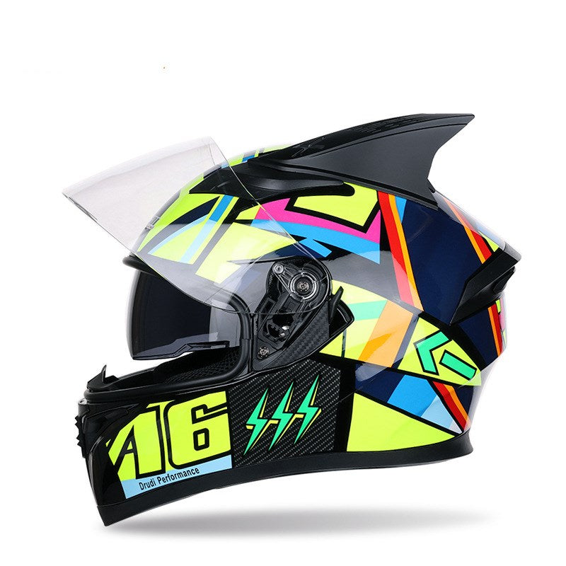 KTX-399123 Four Seasons Corner Motorcycle Racing Helmet - Optimized Safety, Aerodynamic Design, and Superior Comfort