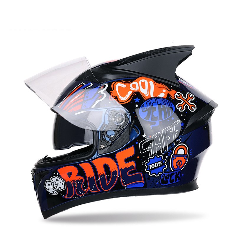 KTX-399123 Four Seasons Corner Motorcycle Racing Helmet - Optimized Safety, Aerodynamic Design, and Superior Comfort