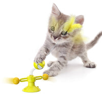 HKM-504019 Interactive Spring Toy for Cats with Rotating Balls - Durable, Eco-Friendly Cat Plaything