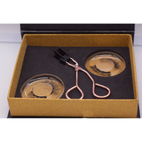 HKM-321107 Magnetic Eyelash Curler Set with Stainless Steel Alloy and Soft Magnetic Strip for Easy Application