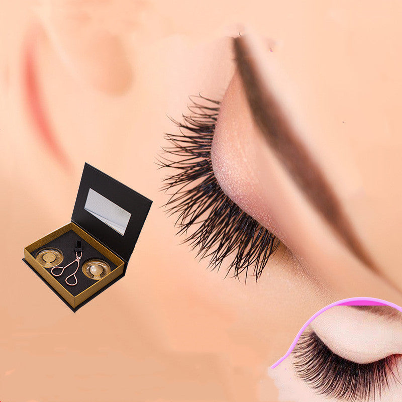 HKM-321107 Magnetic Eyelash Curler Set with Stainless Steel Alloy and Soft Magnetic Strip for Easy Application