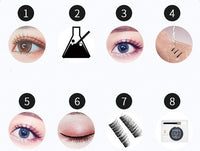 HKM-321107 Magnetic Eyelash Curler Set with Stainless Steel Alloy and Soft Magnetic Strip for Easy Application