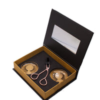 HKM-321107 Magnetic Eyelash Curler Set with Stainless Steel Alloy and Soft Magnetic Strip for Easy Application