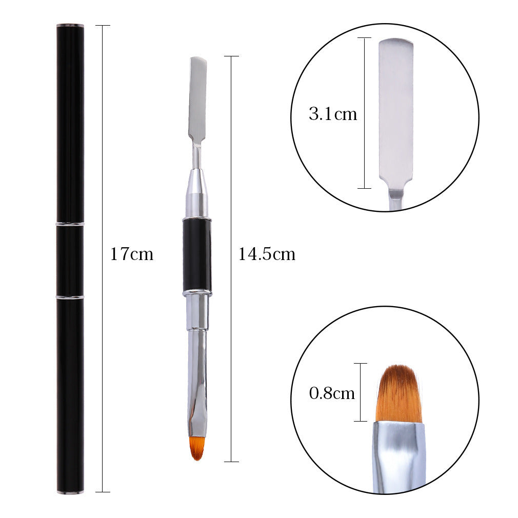 HKM-625171 Multifunctional Double-End Nail Pen for Quick Glue Application and Embossing
