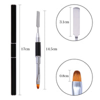 HKM-625171 Multifunctional Double-End Nail Pen for Quick Glue Application and Embossing