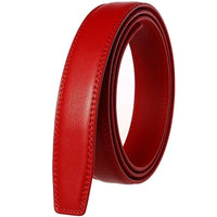 HKM-704595 Men's Custom Leather Belt with Automatic Buckle - Stylish and Adjustable Leather Strap