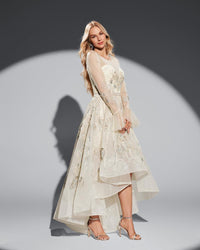 HKM-791379 Elegant Yellow Evening Dress - EZ25050 Style for Special Occasions