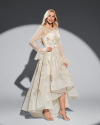 HKM-791379 Elegant Yellow Evening Dress - EZ25050 Style for Special Occasions
