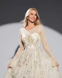 HKM-791379 Elegant Yellow Evening Dress - EZ25050 Style for Special Occasions