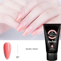 HKM-853395 Nail Extension Gel Kit with Mouse Lamp, Primer, Sealing Layer, and Cleaning Solution - Multiple Colors Available