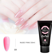 HKM-853395 Nail Extension Gel Kit with Mouse Lamp, Primer, Sealing Layer, and Cleaning Solution - Multiple Colors Available