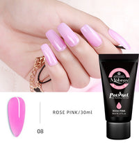 HKM-853395 Nail Extension Gel Kit with Mouse Lamp, Primer, Sealing Layer, and Cleaning Solution - Multiple Colors Available