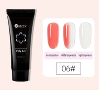 HKM-853395 Nail Extension Gel Kit with Mouse Lamp, Primer, Sealing Layer, and Cleaning Solution - Multiple Colors Available
