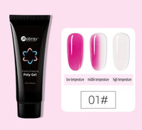 HKM-853395 Nail Extension Gel Kit with Mouse Lamp, Primer, Sealing Layer, and Cleaning Solution - Multiple Colors Available