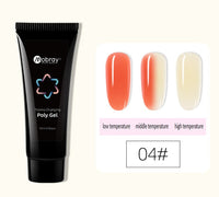 HKM-853395 Nail Extension Gel Kit with Mouse Lamp, Primer, Sealing Layer, and Cleaning Solution - Multiple Colors Available