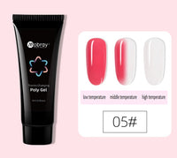 HKM-853395 Nail Extension Gel Kit with Mouse Lamp, Primer, Sealing Layer, and Cleaning Solution - Multiple Colors Available