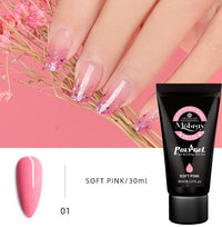 HKM-853395 Nail Extension Gel Kit with Mouse Lamp, Primer, Sealing Layer, and Cleaning Solution - Multiple Colors Available