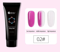HKM-853395 Nail Extension Gel Kit with Mouse Lamp, Primer, Sealing Layer, and Cleaning Solution - Multiple Colors Available