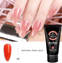 HKM-853395 Nail Extension Gel Kit with Mouse Lamp, Primer, Sealing Layer, and Cleaning Solution - Multiple Colors Available