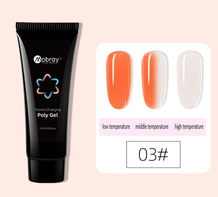 HKM-853395 Nail Extension Gel Kit with Mouse Lamp, Primer, Sealing Layer, and Cleaning Solution - Multiple Colors Available
