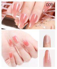 HKM-853395 Nail Extension Gel Kit with Mouse Lamp, Primer, Sealing Layer, and Cleaning Solution - Multiple Colors Available