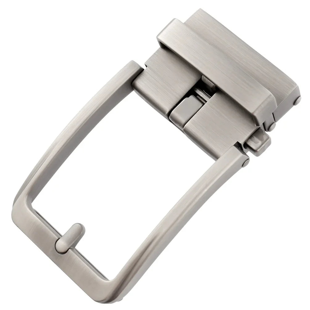 HKM-277459 Genuine Leather Men's and Women's Belt with Classic Buckle, Model LY36-00005-2
