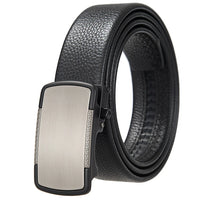 HKM-277459 Genuine Leather Men's and Women's Belt with Classic Buckle, Model LY36-00005-2