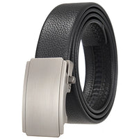 HKM-277459 Genuine Leather Men's and Women's Belt with Classic Buckle, Model LY36-00005-2