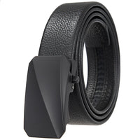 HKM-277459 Genuine Leather Men's and Women's Belt with Classic Buckle, Model LY36-00005-2