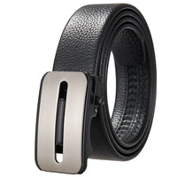 HKM-277459 Genuine Leather Men's and Women's Belt with Classic Buckle, Model LY36-00005-2