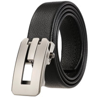 HKM-277459 Genuine Leather Men's and Women's Belt with Classic Buckle, Model LY36-00005-2