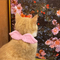 HKM-696211 Angel Wing Collar with Butterfly Tie for Cats & Small Dogs - Neck Sizes S: 14-24cm, M: 24-34cm, L: 34-44cm