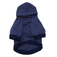 HKM-286867 Fleece Printed Kangaroo Pocket Pet Sweatshirt in Navy Blue and Maroon ¨C Sizes XS to L