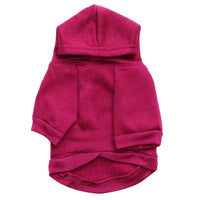 HKM-286867 Fleece Printed Kangaroo Pocket Pet Sweatshirt in Navy Blue and Maroon ¨C Sizes XS to L