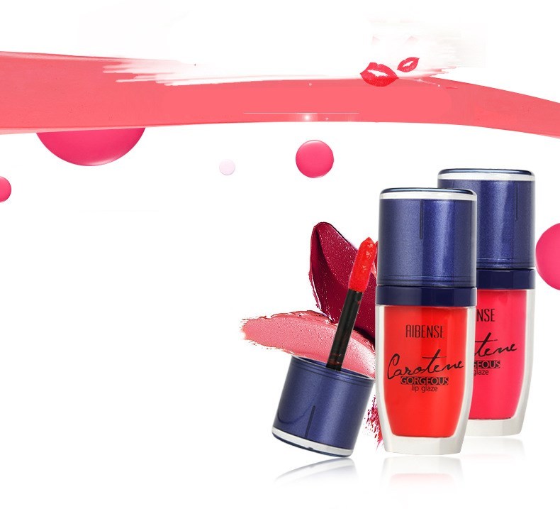 HKM-777555 Moisturizing Lip Glaze in Eight Vibrant Shades for Luscious Lips
