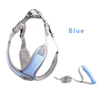 HKM-586195 Breathable Pet Chest Harness with Traction Rope for Small to Medium Dogs in Multiple Colors